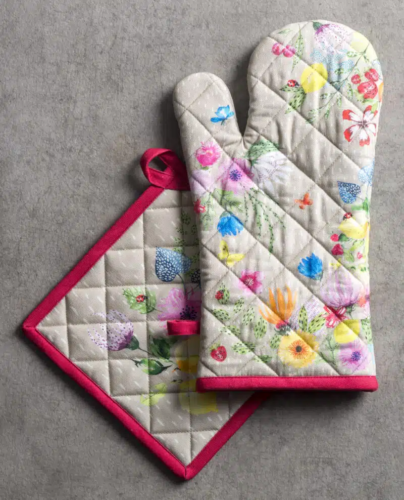 Jardin D'Ete Fog Glove & Potholder