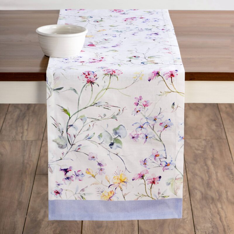 Summer Floral Table Runner-Single Side