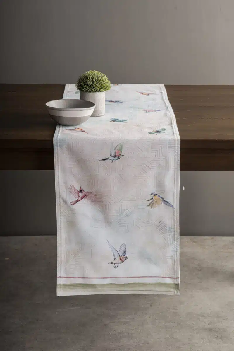 Flying Birds Table Runner-double side