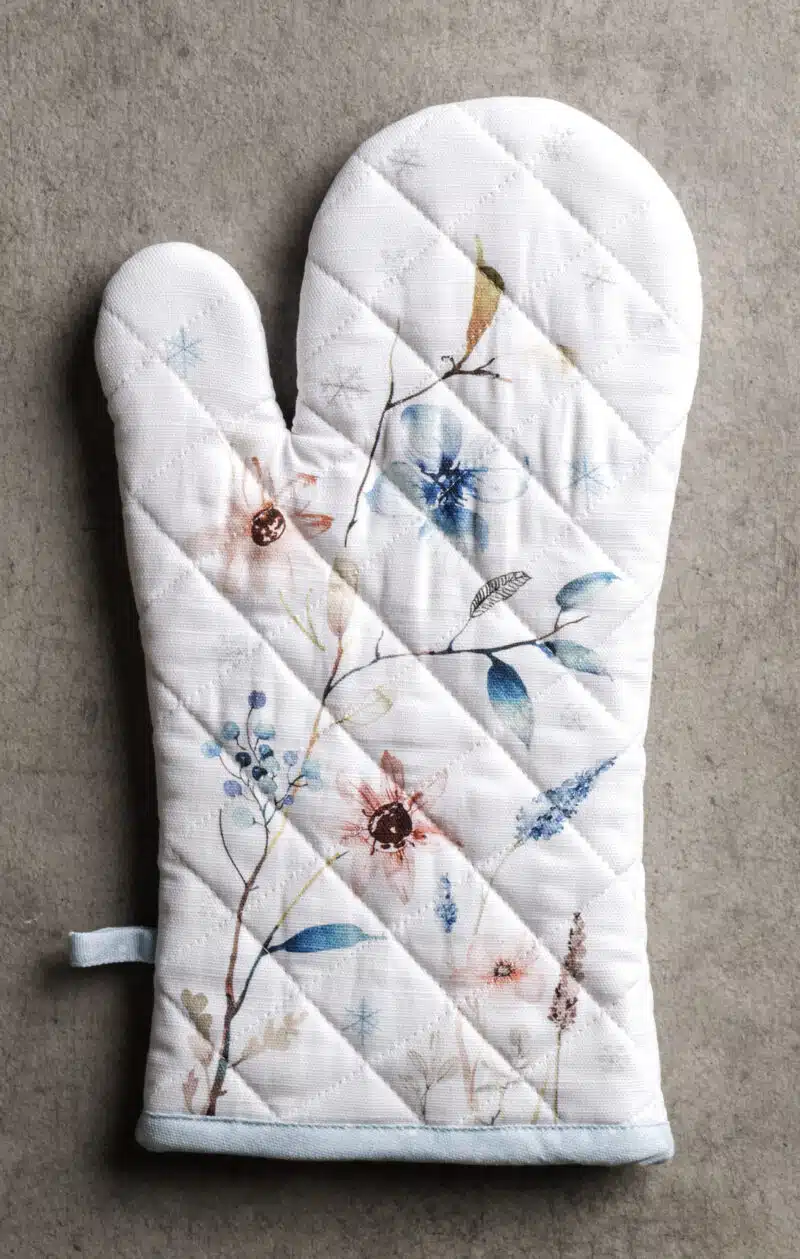 Ice Florals Oven Mitt