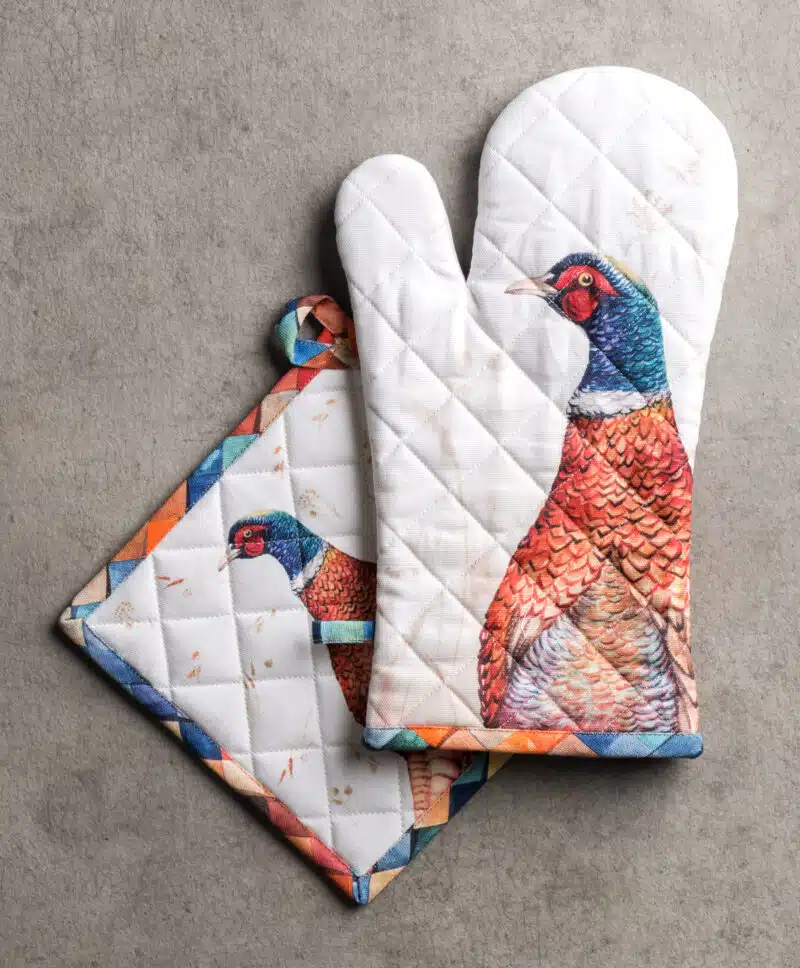 Faisan D'Automne Glove & Potholder