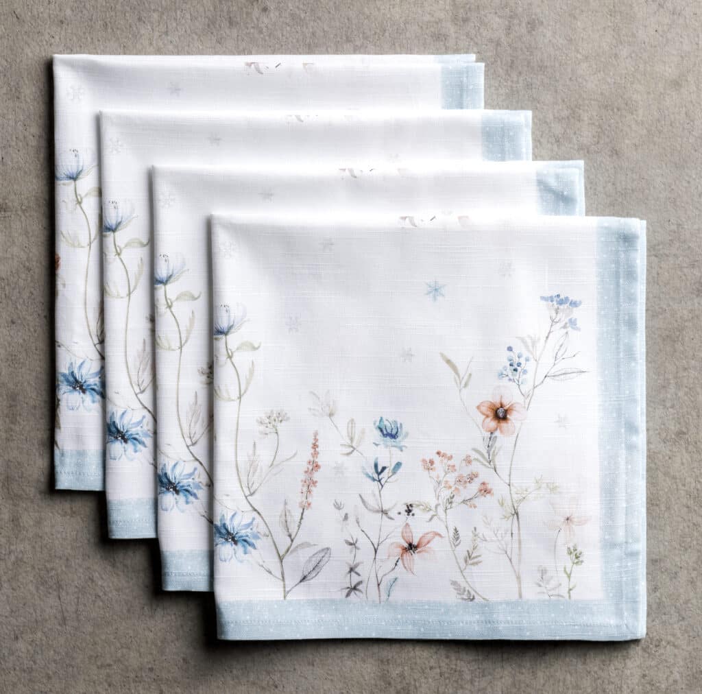 Flor de Lys damast tafelkleed wit of ivoor online kopen
