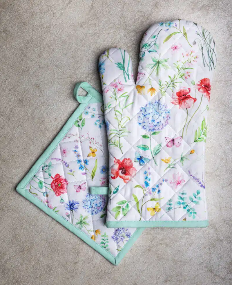 Just Floral Glove & Potholder