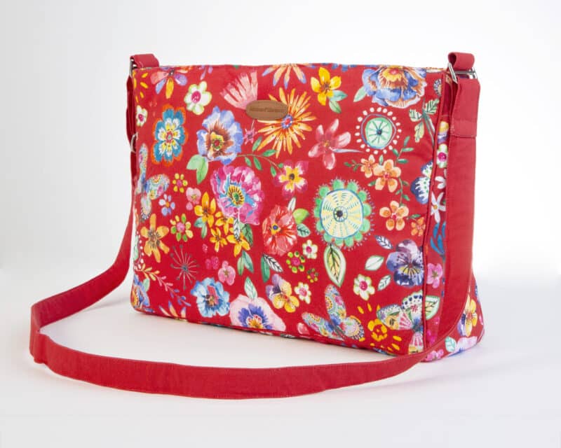 Happy Florals Red Hand Bag
