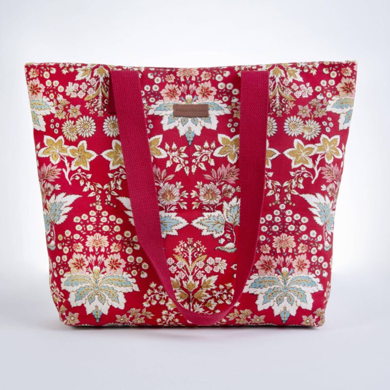 Marquise Red Canvas Tote Bag
