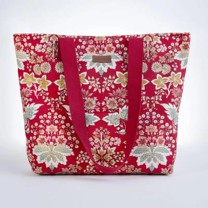Marquise Red Canvas Tote Bag