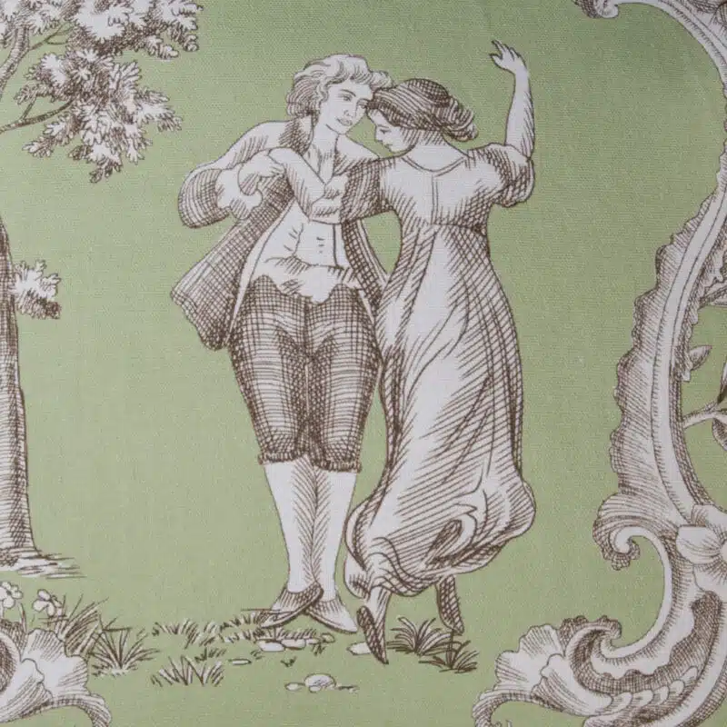 Joli Jouy Green Cushion