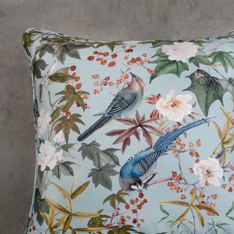 Hokuzai Blue Cushion