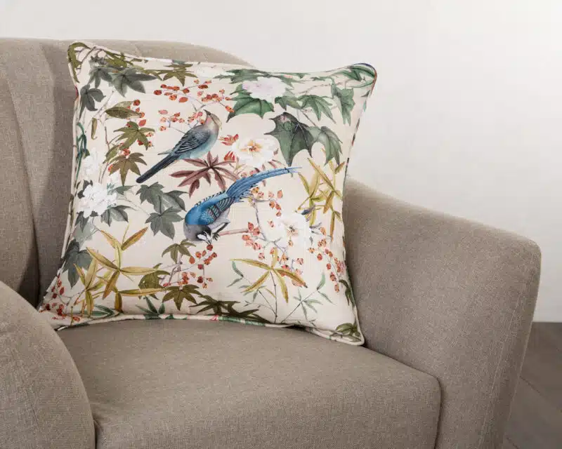 Hokuzai - Beige Decorative Cushion Cover