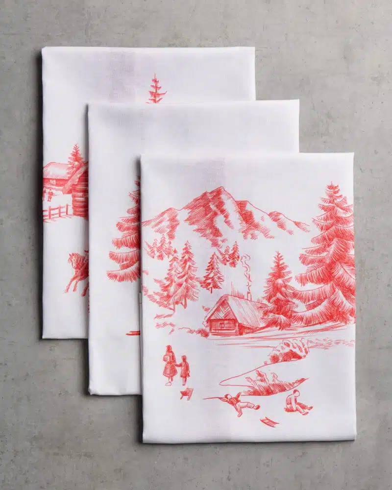 Winter Jouy Kitchen Towel