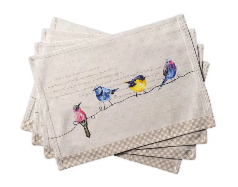 Birdies On Wire Placemat
