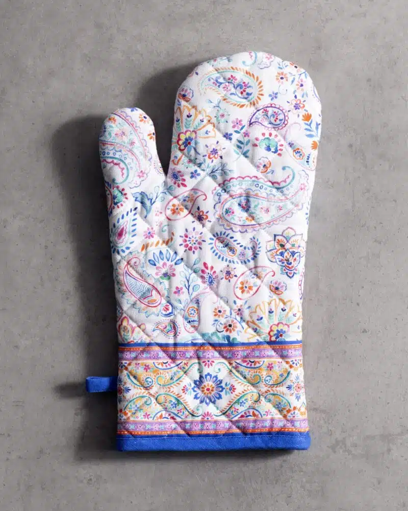 Indian Floral Oven Mitt