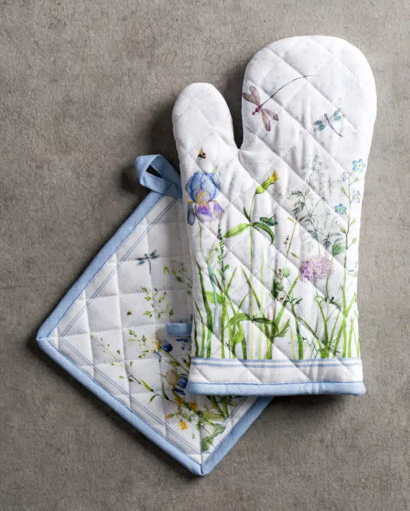 Fleurs De Mai Glove & Potholder