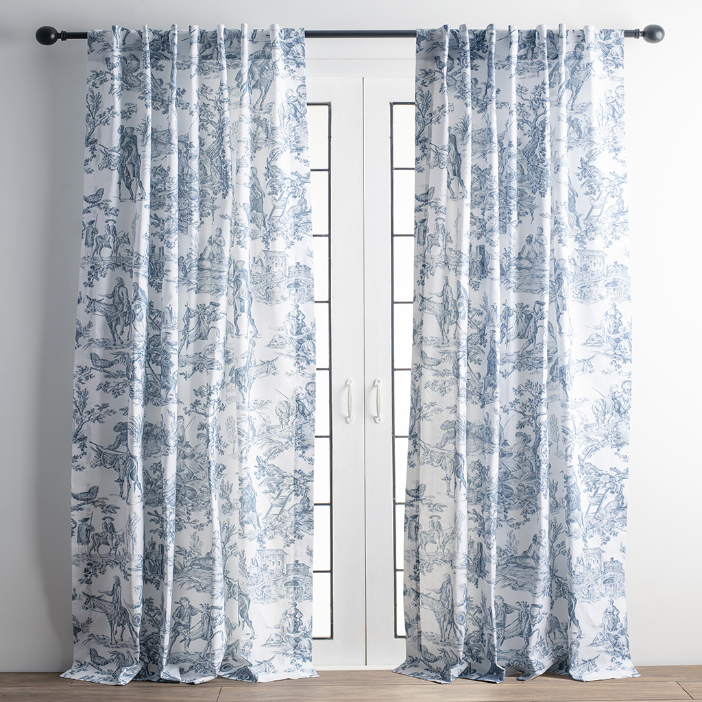 Miller - Blue Curtain (White Base)