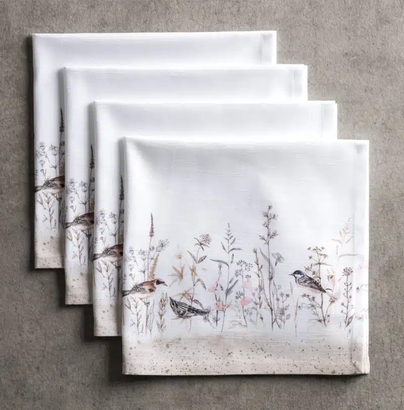 Meadow Florals Brown Napkin