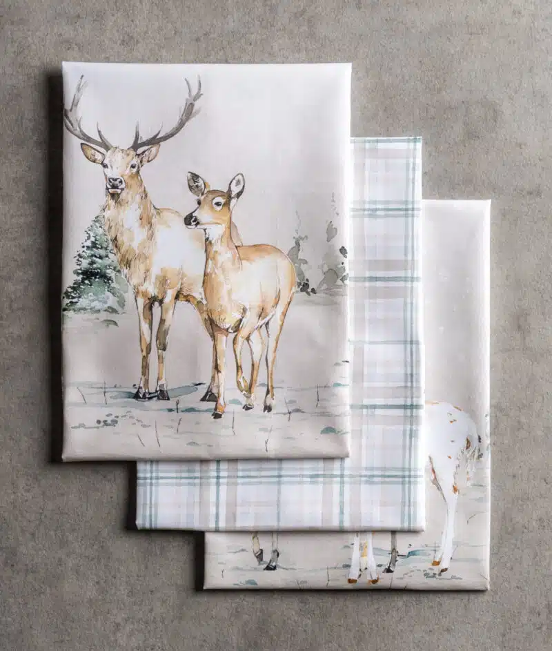 Deer In The Woods Kitchen Towel