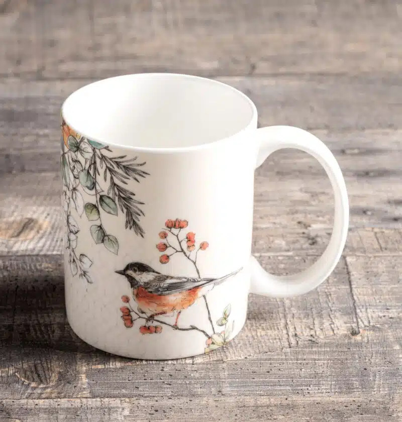 Whistish Shabby - Winter Robin Single Mug
