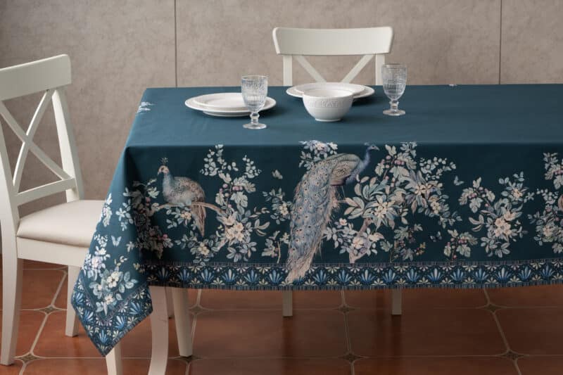 Peacock Utopia Deep Sea Tablecloth