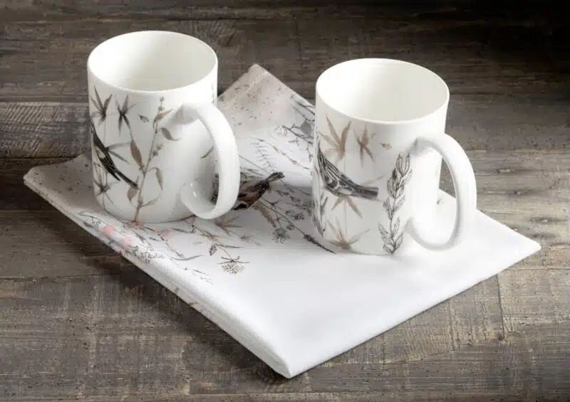 Meadow Florals - Brown Pack of 2 Mugs