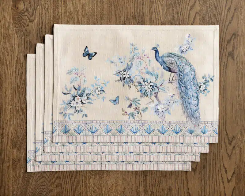 Peacock Utopia Sandy Beach Placemat