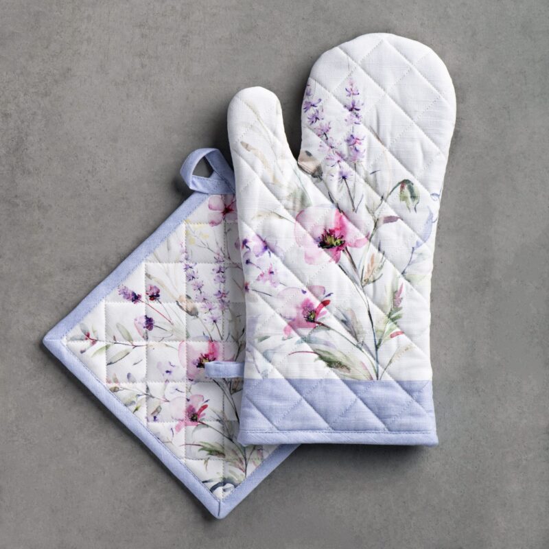 Summer Floral Glove & Potholder