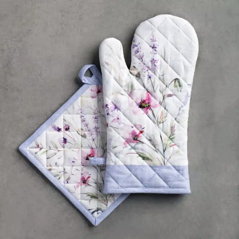 Summer Floral Glove & Potholder