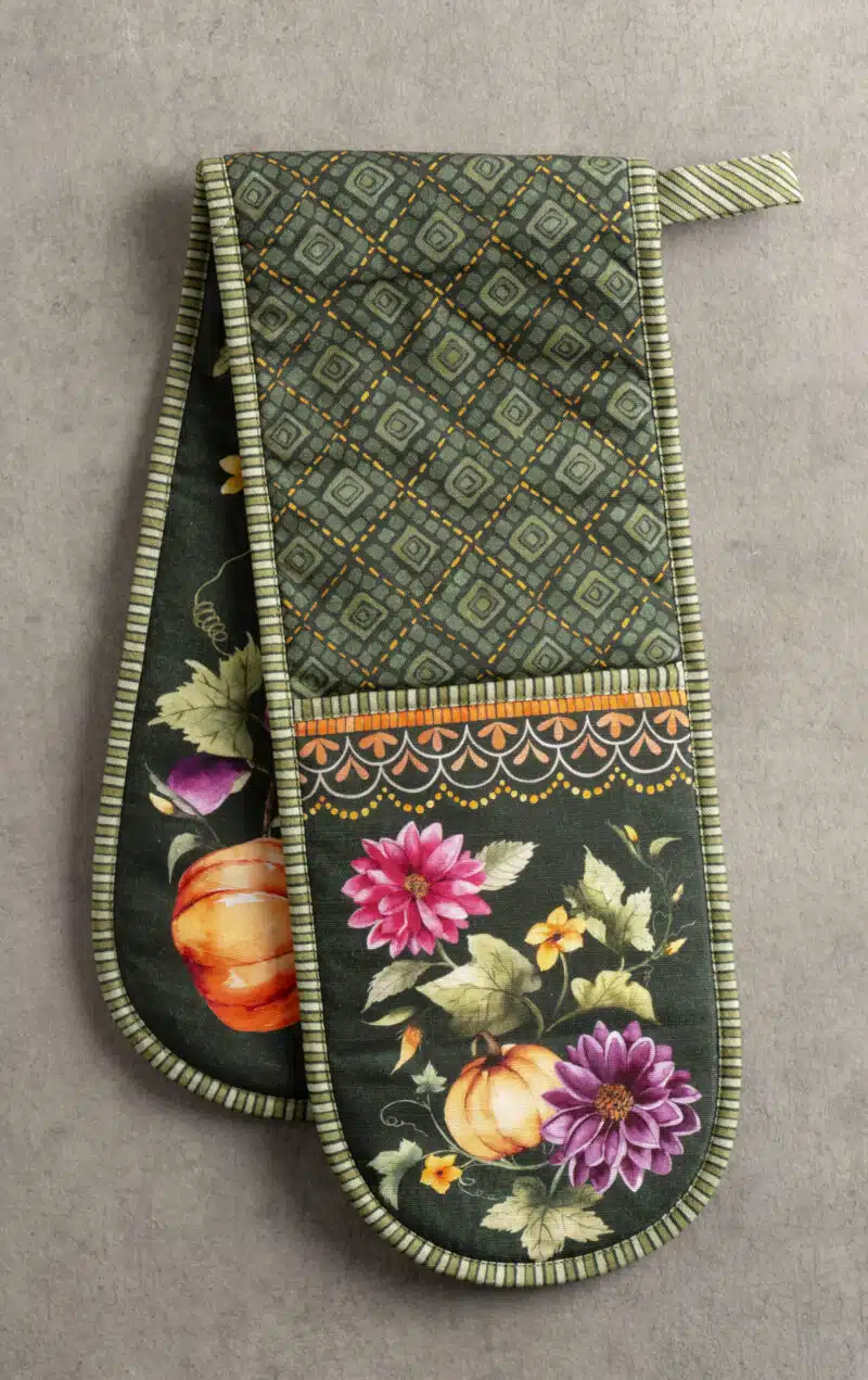 Pumpkin Garden - Dark Green Double Glove