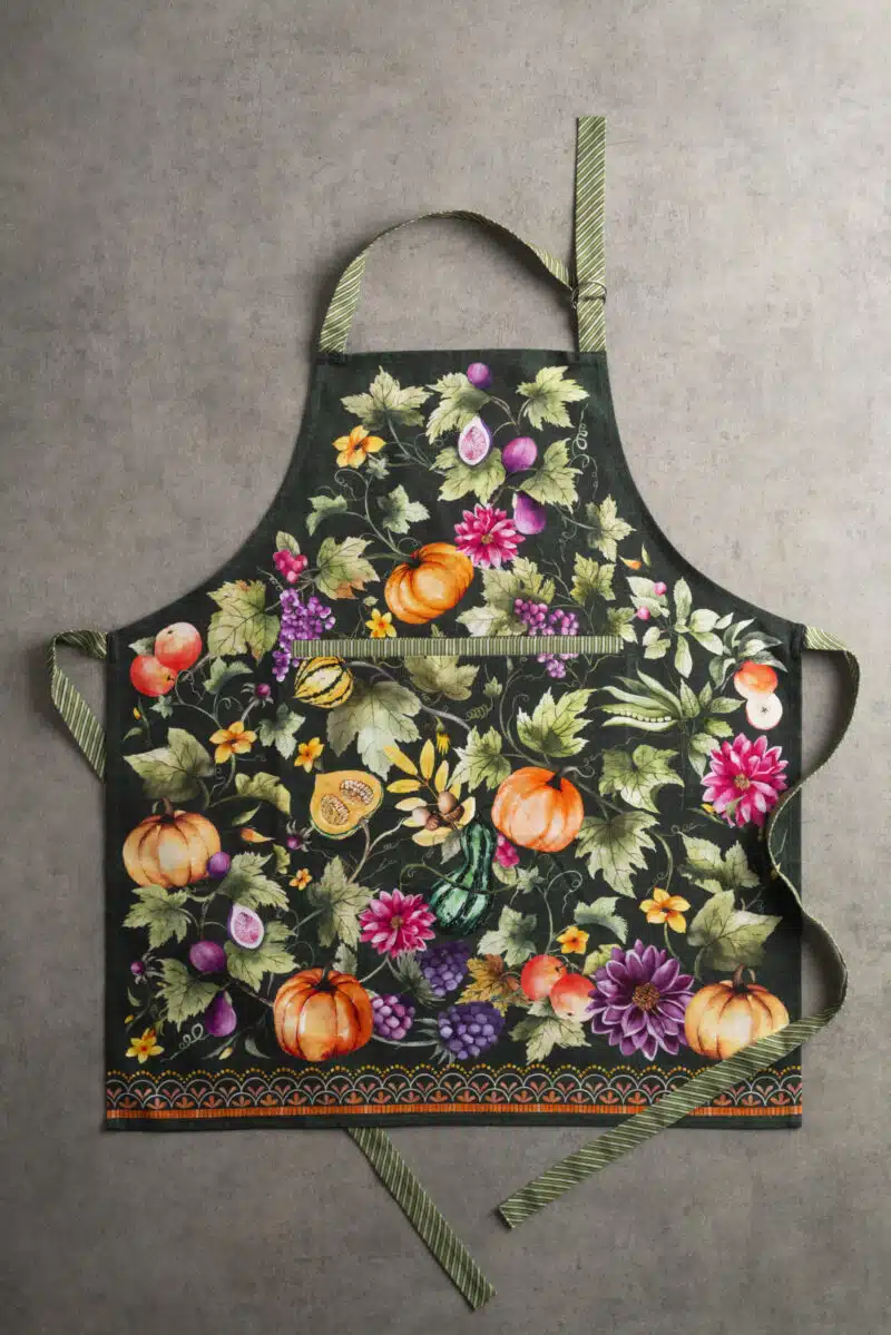 Pumpkin Garden - Dark Green Apron