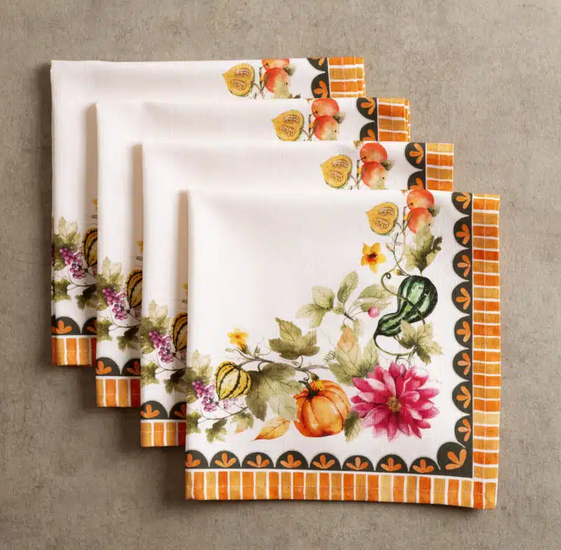 Pumpkin Garden - Cloudy Cream Napkin