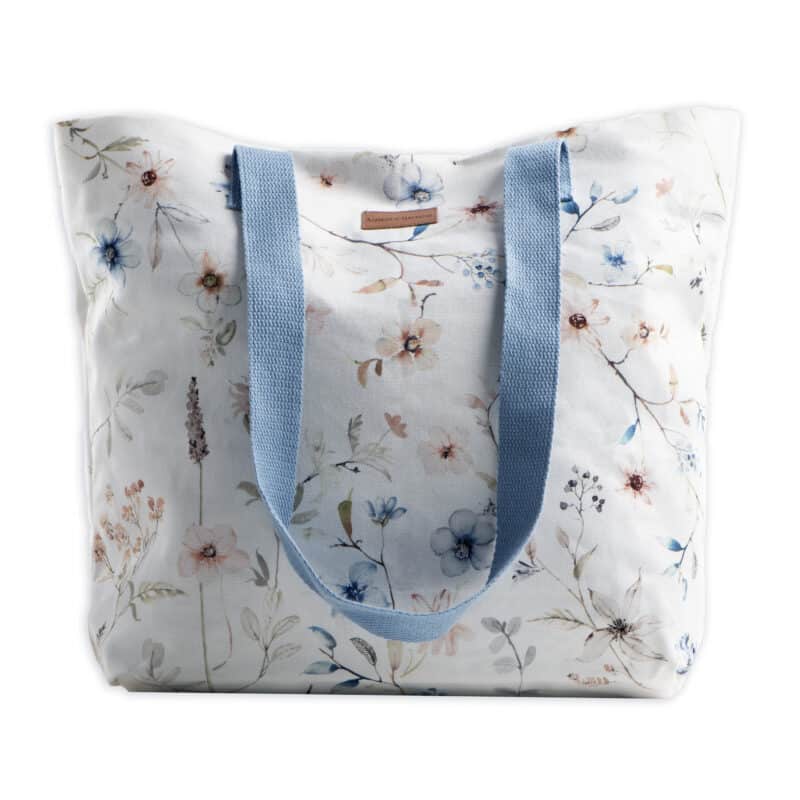 Ice Florals Canvas Tote Bag