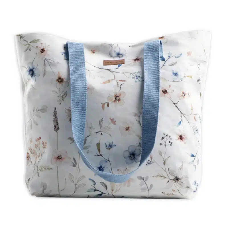Ice Florals Canvas Tote Bag