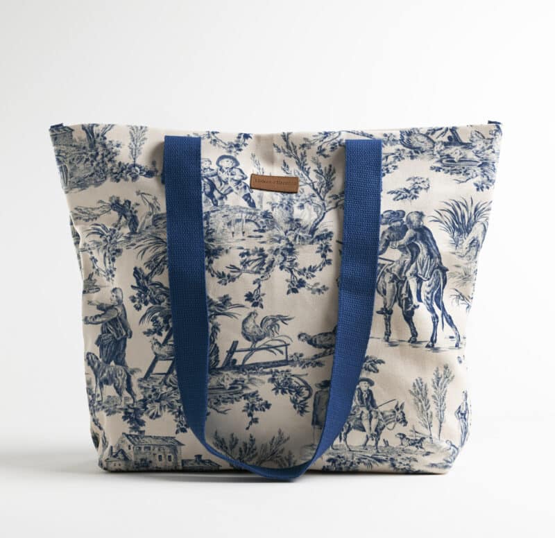Miller-Blue Canvas Tote Bag