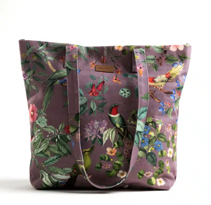 Eden - Violet Canvas Tote Bag