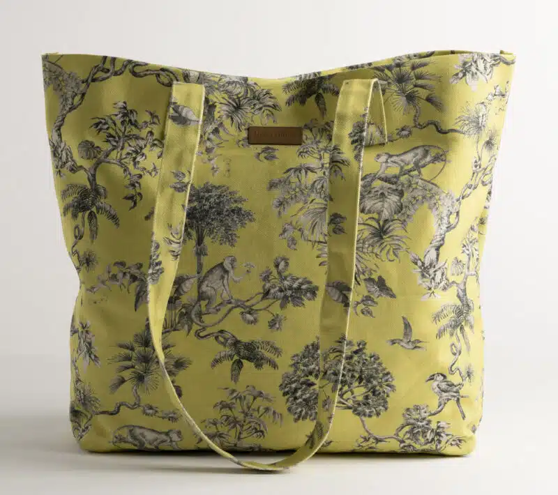 Bonobo-Yellow Canvas Tote Bag