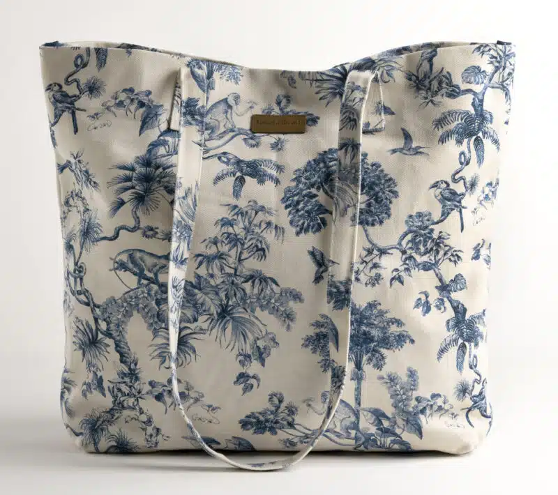 Bonobo-Blue Canvas Tote Bag