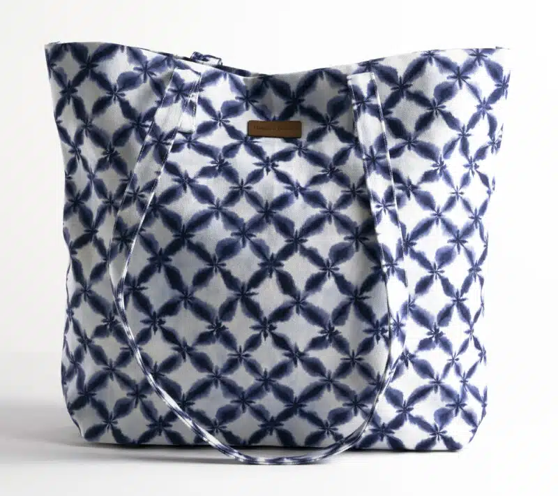 Shibori Canvas tote bag