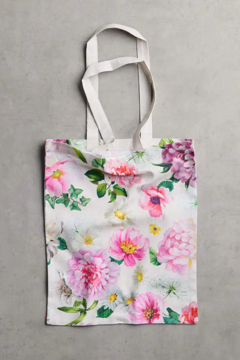Pivoine Basic Tote Bag