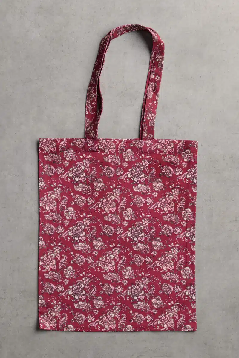 Surya - Burgundy Basic Tote Bag