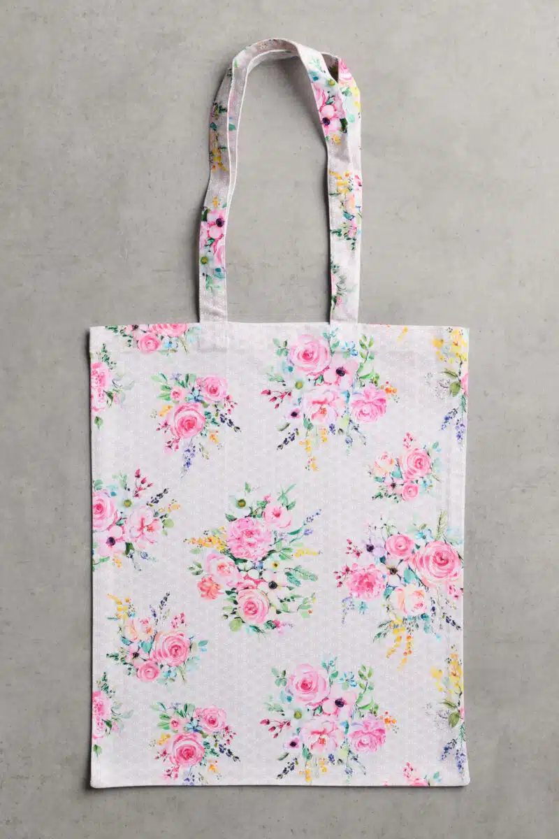 Sweet Rose Lavender Basic Tote Bag