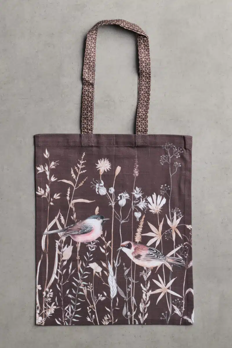 Meadow Florals Basic Tote Bag