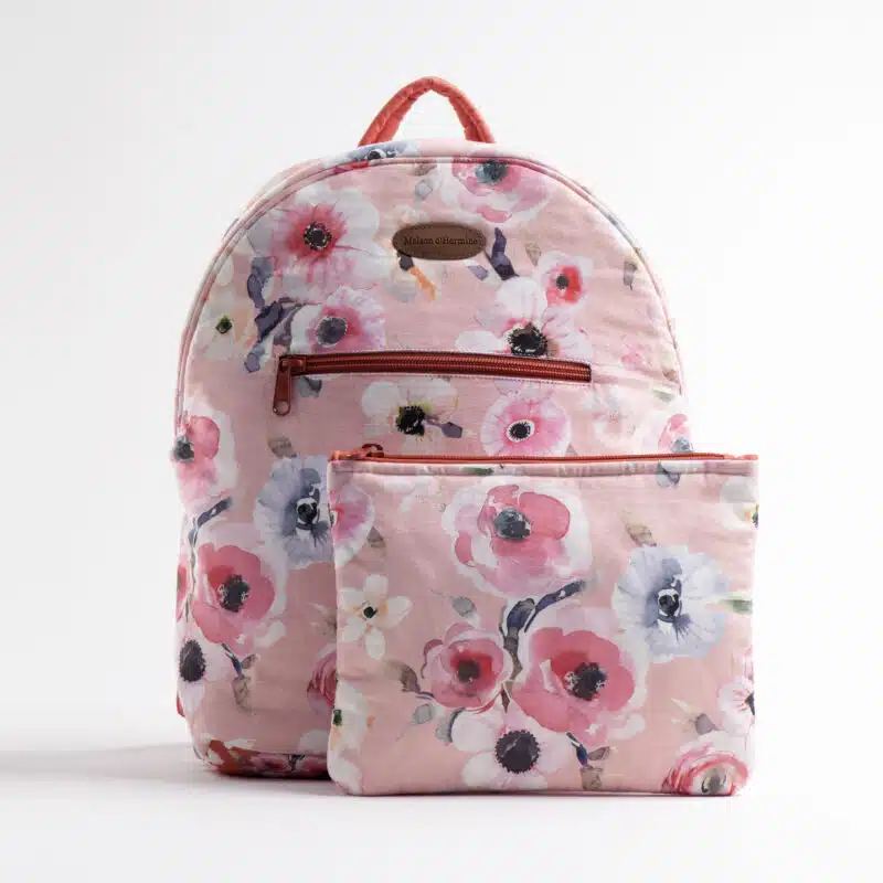 Romantic Poppy Backpack Bag