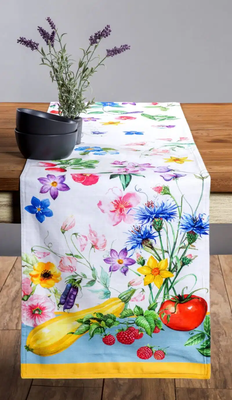 Giverny Table Runner-double side