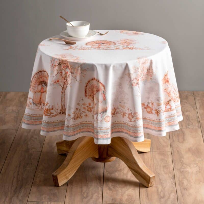 Giving Thanks  Round Tablecloth