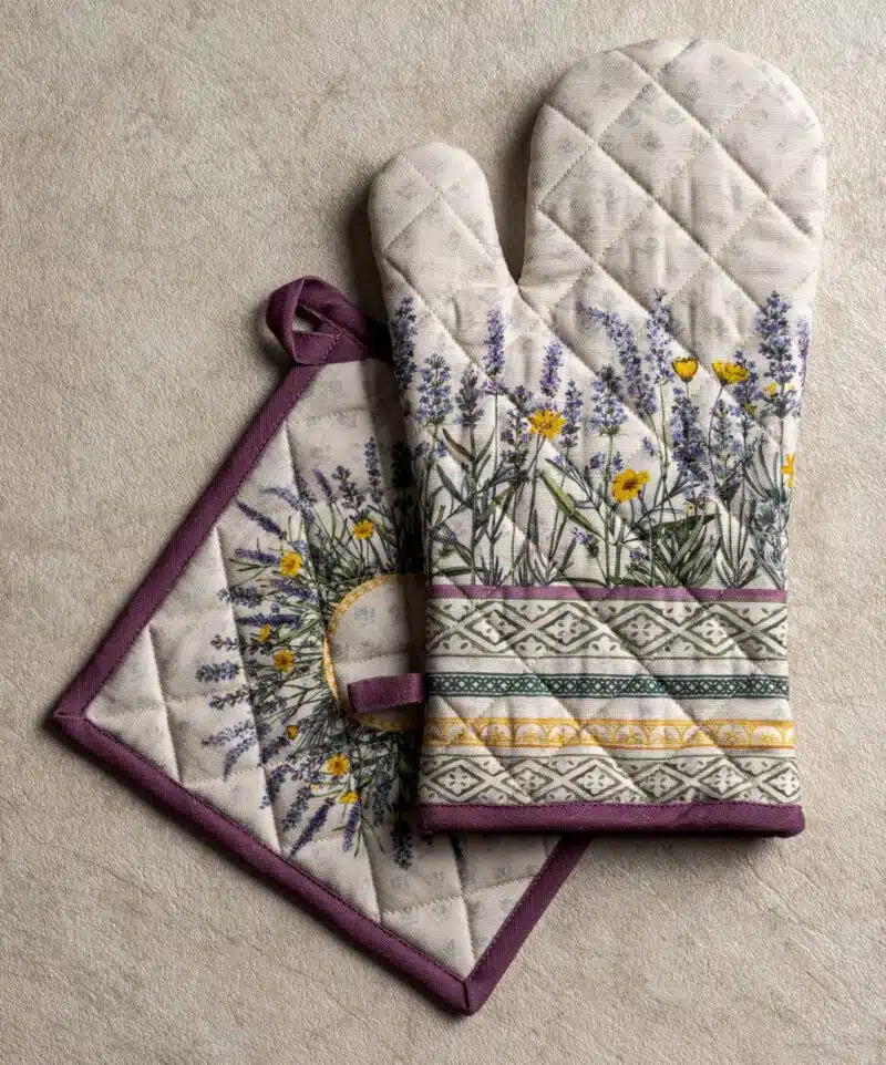 Fanny Lavender Glove & Potholder