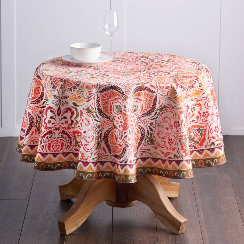 Damask Round Tablecloth