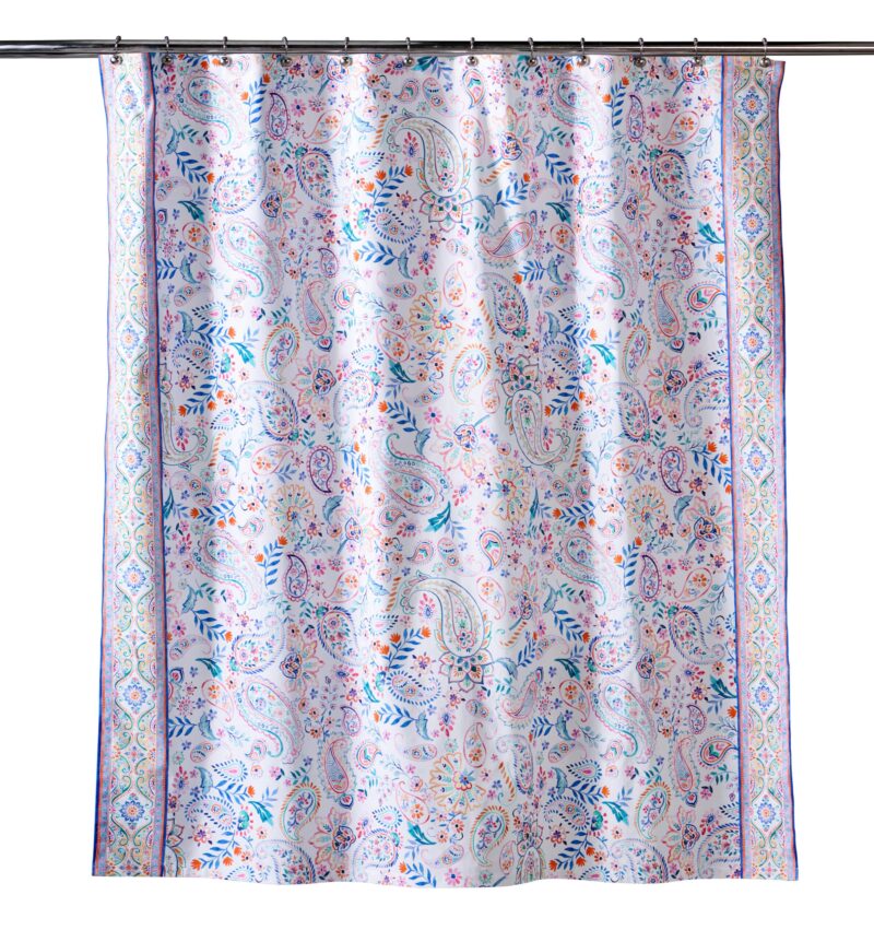 Indian Floral Shower Curtain