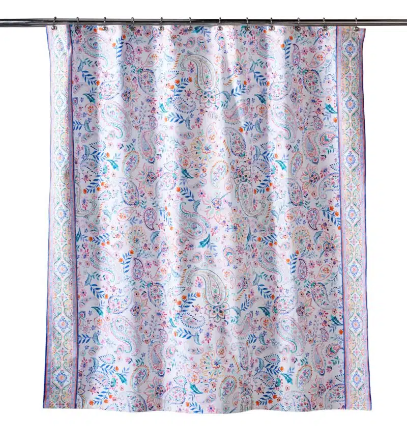 Indian Floral Shower Curtain