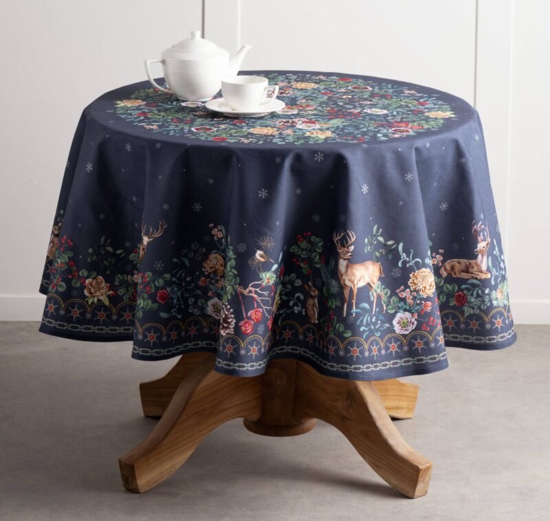 Christmas Joy Round Tablecloth