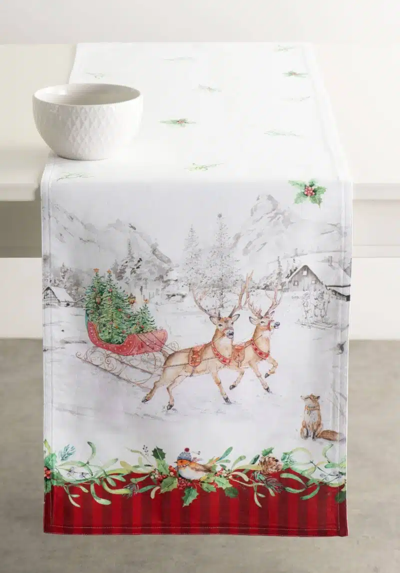 Christmas Tradition Table Runner-double side