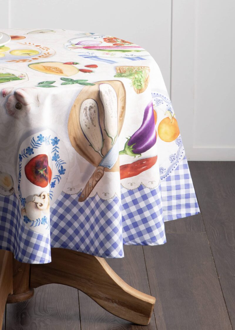 Gourmand Round Tablecloth
